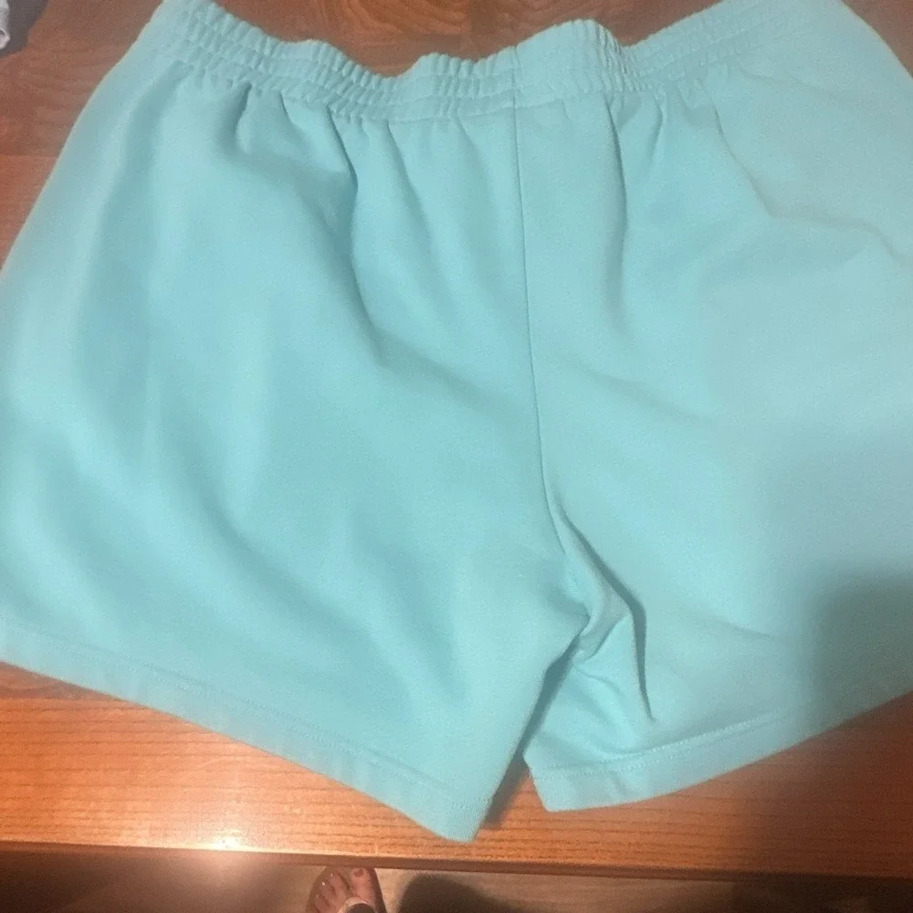 Champion Men's XL Blue Knit Athletic Shorts Drawstring Elastic Waist Logo